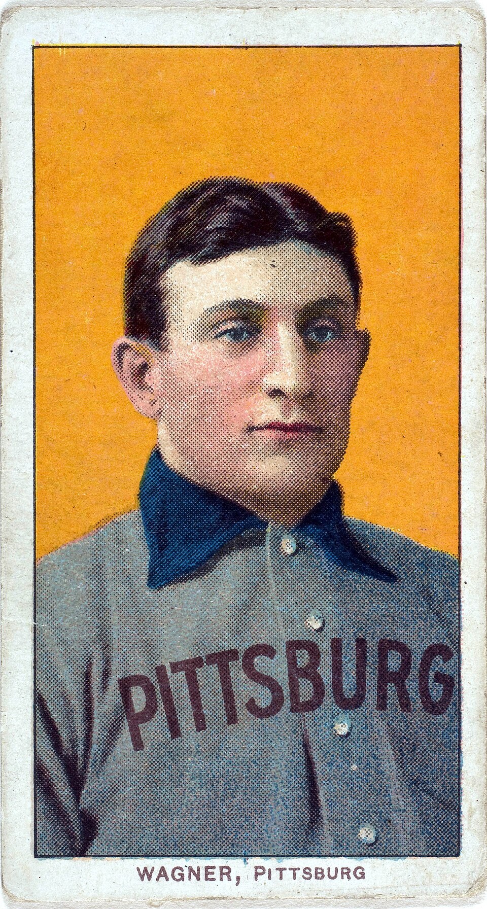 Honus Wagner on a T206 baseball card issued around 1909–1911.